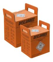 Coletor Material Químico Perfurocortante Descarbox 13 Litros 10 unidades