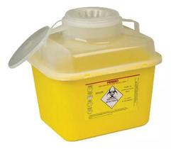 Coletor perfuro cortante 7 litros plástico rígido de alta resistência