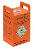 Coletor perfuro cortante laranja quimico 03lt descarbox