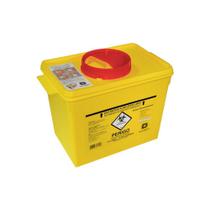 Coletor Plástico Rígido P/ Resíduos Perfurocortantes (Amarelo) - Descarpack