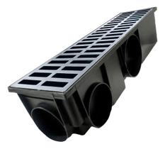 Coletor Ralo Linear Continuo Modular 15x100 Grelha Aluminio Coletor Ralo Linear Continuo Modular 15x100 Grelha Aluminio