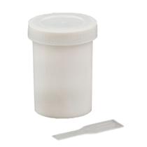 Coletor Tampa Branca com Pá Opaco 50 ml (CRAL) - 100 Unidades