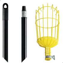 Colhedor de Frutas e Cabo Metal Extensor 3 Metros