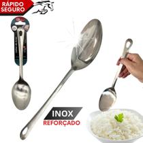 Colher 100% Inox Profissional Premium 26cm Para Servir Cozinha Restaurante