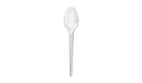 Colher Acrílico Descartável Cristal Transparente 50 unidades - Strawplast