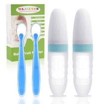Colher Alimentadora de Silicone para Bebês WAJIAYON 90ml 2 Unidades Colher Alimentadora de Silicone para Bebês WAJIAYON 90ml 2 Unidades