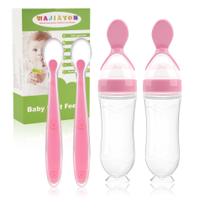 Colher Alimentadora de Silicone para Bebês WAJIAYON 90ml Kit com 4 Unidades Colher Alimentadora de Silicone para Bebês WAJIAYON 90ml Kit com 4 Unidades