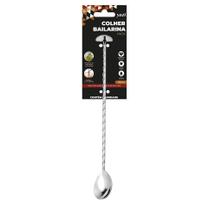 Colher Bailarina Aço Inox Ponta Dupla Disco Macerador 26cm Colher Bailarina Aço Inox Ponta Dupla Disco Macerador 26cm