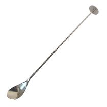 Colher Bailarina Disco Inox P/ Drinks Coquetel Barman 27cm Colher Bailarina Disco Inox P/ Drinks Coquetel Barman 27cm