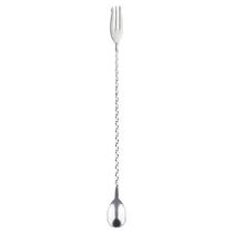 Colher Bailarina em Aço Inox de Coquetel e Gin com Garfo 40cm Weck