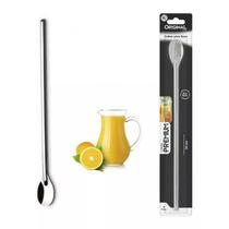 Colher Bailarina Longa Inox Para Mexer Suco Leite Jarra