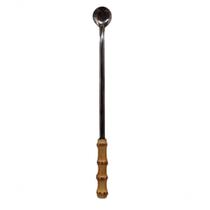 Colher Bailarina Para Cocktail Aço Inox e Bambu Natural