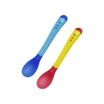 Colher BebÊ Infantil Termosensivel De Silicone Kit 02 Un