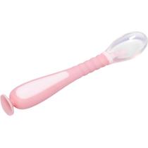 Colher BUBA Flexível em Silicone com Ventosa na Base - Rosa Colher BUBA Flexível em Silicone com Ventosa na Base - Rosa