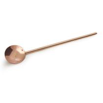 Colher Canudo para Drinks Cor Cobre - Inox - Reutilizavel