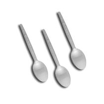 Colher Colherinha Transparente Sobremesa 50U Kit 3