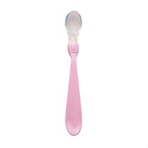 Colher Com Ponta de Silicone Livre de BPA Rosa Ninet Colher Com Ponta de Silicone Livre de BPA Rosa Ninet