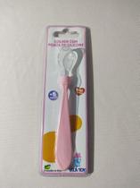 Colher com ponta de silicone vila toy rosa