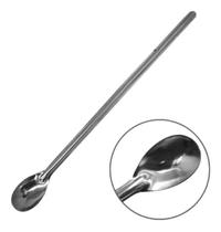 Colher Comprida Inox 30 cm para Suco Bebida Jarra Longa