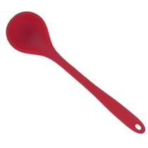 Colher Concha Em Silicone 28cm Utensilio Servir Molho Feijao Sopa