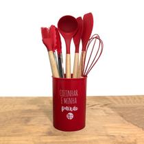 Colher Concha Escumadeira Espátula Conjunto Cozinha 7 Peças