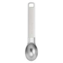 Colher Concha Sorvete Açaí Zinco Branco Utensílio Cozinha Scoop para Servir Sobremesas Gelato Resistente Profissional Colher Concha Sorvete Açaí Zinco Branco Utensílio Cozinha Scoop para Servir Sobremesas Gelato Resistente Profissional
