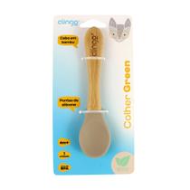 Colher de Alimentação Infantil em Silicone e Bambu Fendi