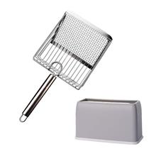 Colher de areia para gatos DUSTNIX Metal Scooper Deep Shovel Silvery Colher de areia para gatos DUSTNIX Metal Scooper Deep Shovel Silvery