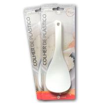 Colher De Arroz Japonesa Antiaderente Branca Pá De Plastico Cozinha Anti Risco Utensilios Cozinha