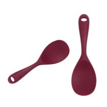 Colher de Arroz Molhos em Silicone Premium 22cm Resistente Vai a Lava Louças