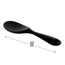 Colher De Arroz Silicone 22 Cm Preto