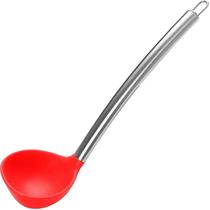 Colher De Arroz Silicone Utensilio Cozinha Inox - Mimo Style Colher De Arroz Silicone Utensilio Cozinha Inox - Mimo Style