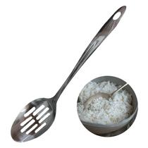 Colher De Arroz Vazado Cabo Inox Utensilios Cozinha 36cm