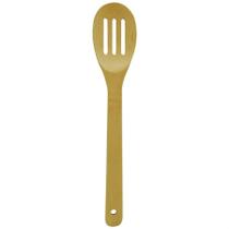 Colher de bamboo vazada 30 x 6cm