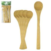 Colher De Bambu Com 6 Pecas 16X3Cm