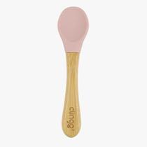 Colher De Bambu Infantil Rosa Clingo