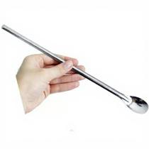 Colher de Bar Longa 31cm em Aço Inox para Coquetéis e Drinks Colher de Bar Longa 31cm em Aço Inox para Coquetéis e Drinks