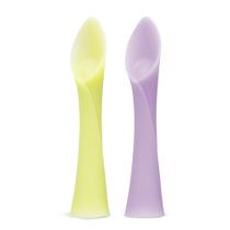 Colher de bebê Olababy Silicone Soft-Tip Training, pacote com 2 unidades