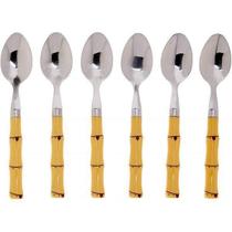 Colher De Café De Bambu Linha Asper Com 6 Atj05Cf Colher De Café De Bambu Linha Asper Com 6 Atj05Cf