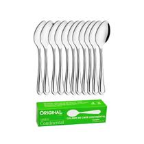 Colher de Café em Aço Inox 12 peças Continental Original Line Padaria Restaurante Cozinha Lanchonete Bar Empório