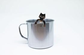 Colher de Café Gato de Aço Inox para Caneca Colher de Café Gato de Aço Inox para Caneca