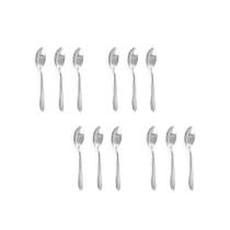 Colher de Cha Colheres Talheres Aço Inox Victoria 12un