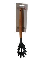 Colher De Espaguete De Silicone Grafite Cabo De Madeira - Bons Cheff Colher De Espaguete De Silicone Grafite Cabo De Madeira - Bons Cheff