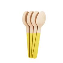 Colher de Madeira - Amarelo - 10 unidades - ArtLille Colher de Madeira - Amarelo - 10 unidades - ArtLille