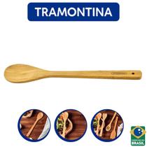 Colher de madeira bambu para alimentos tramontina - Tramontina Belem