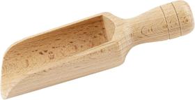 Colher de madeira BICB Natural Beech Wood 14cm para farinha, sal de banho