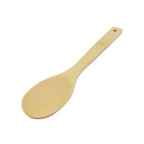 Colher De Madeira Longa Resistente Bambu Cozinhar 30CM