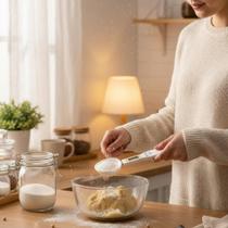 Colher de Medida com Balança Digital Portátil Sortida Precisa Cozinha Medição Exata Colher de Medida com Balança Digital Portátil Sortida Precisa Cozinha Medição Exata