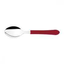 Colher de Mesa Inox Com Cabo Plastico Vermelho Leme Tramontina Colher de Mesa Inox Com Cabo Plastico Vermelho Leme Tramontina
