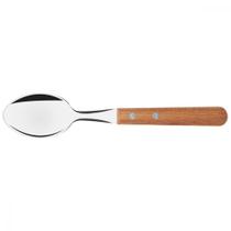 Colher de Mesa Tramontina Dynamic com Lâmina em Aço Inox e Cabo de Madeira Natural